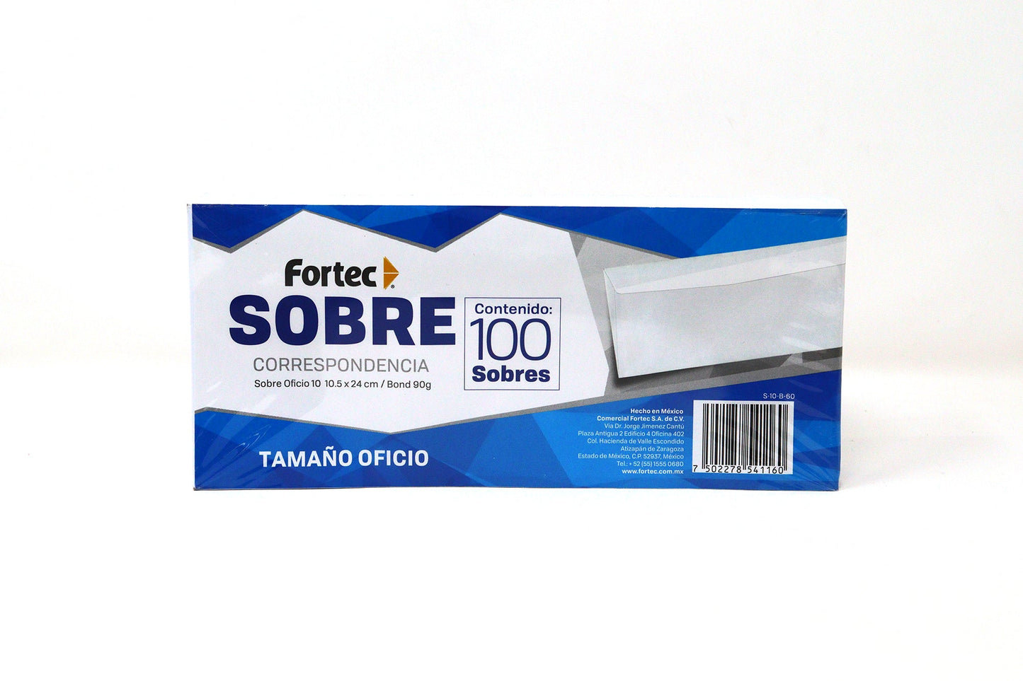 Sobre Fortec con 100 Oficio Corres 10.5X24.1