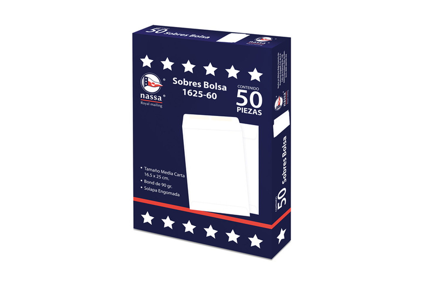 SOBRE BLANCO BOND CARTA 2330-60 NASSA