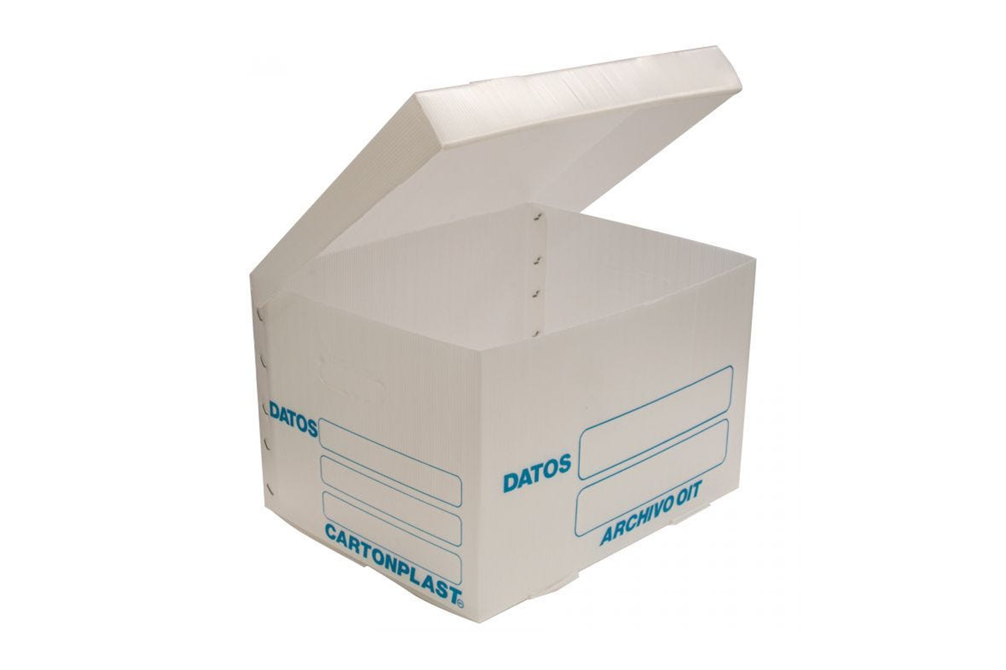 CAJA ARCHIVO OFICIO PLASTICO BLANCA CARTON PLAST