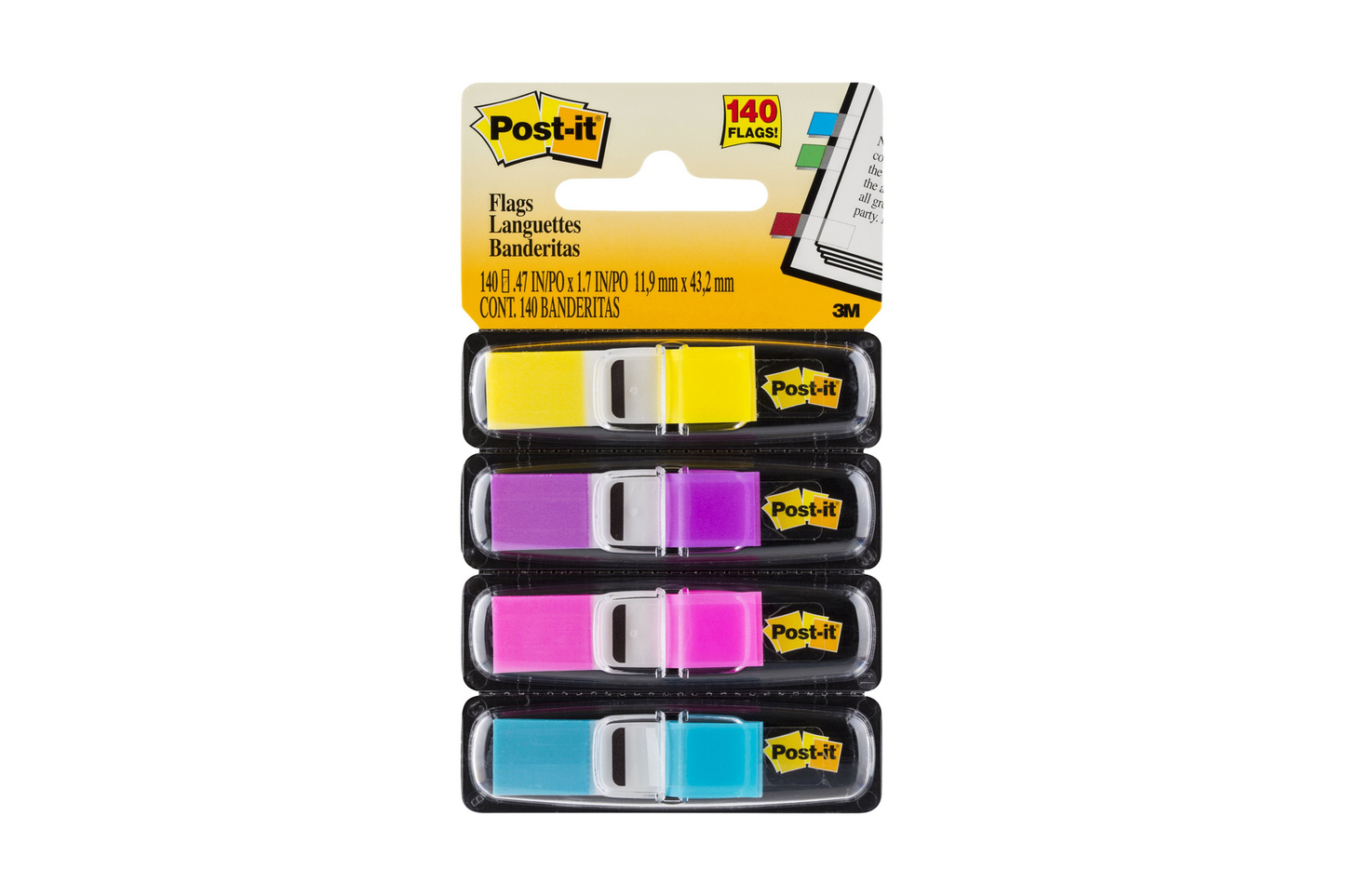 BANDERITA POST IT 3M MINI 683-4AB C/4