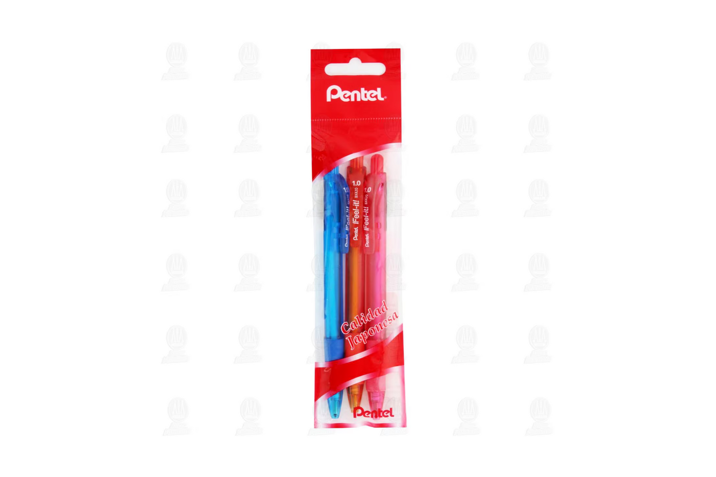 BOLIGRAFO PENTEL RETRACTIL C/3 FEELIT BX480BP3