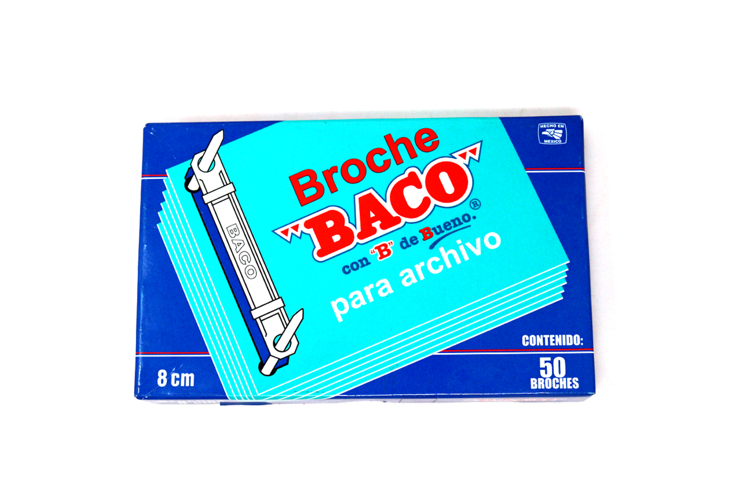 BROCHE P/ARCHIVO BACO NO.8 C/50 B-182