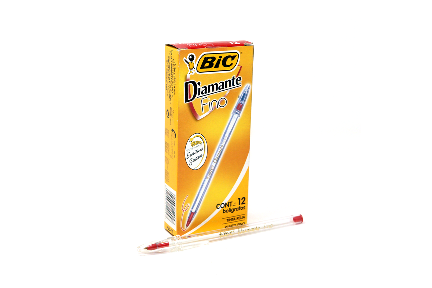 BOLIGRAFO BIC DIAMANTE P. FINO ROJO
