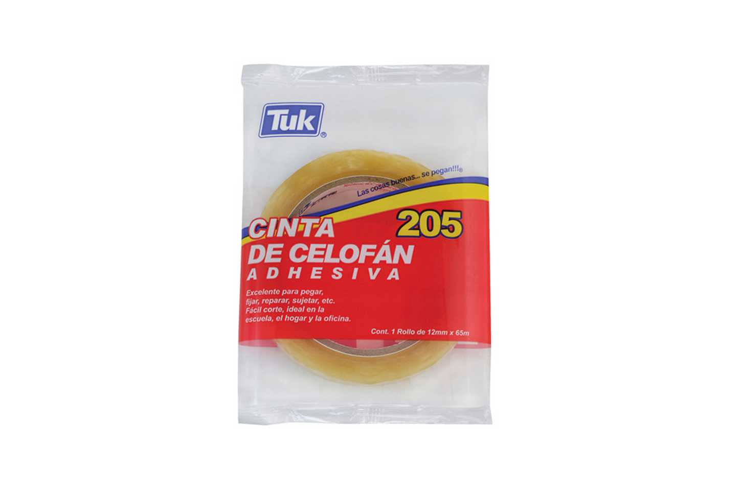 CINTA ADHESIVA TUK TRANS 12X65 205