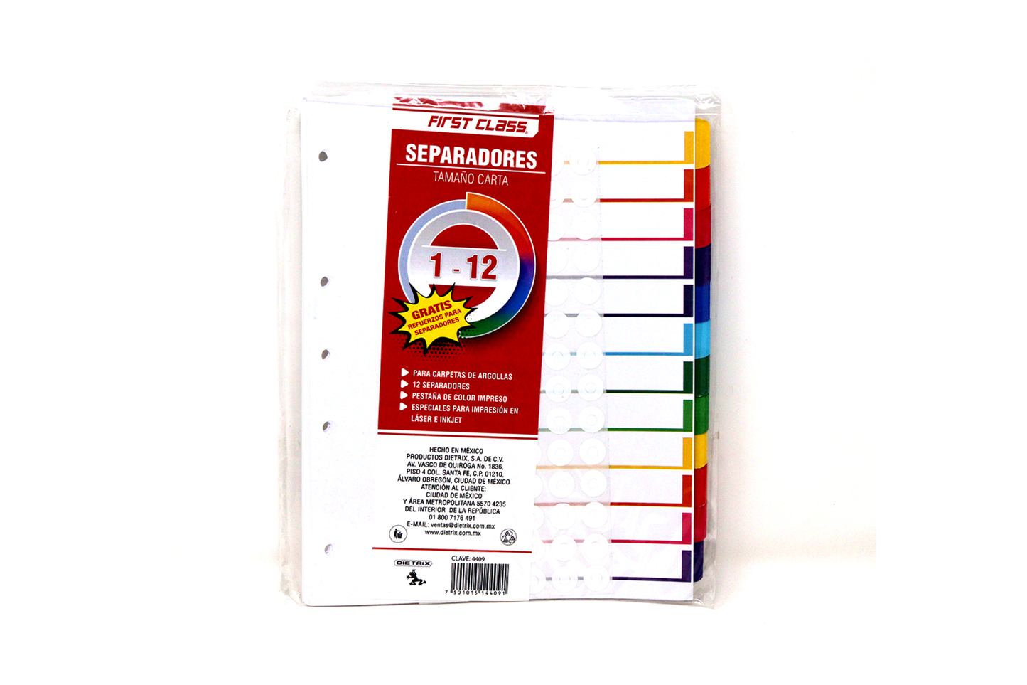 SEPARADOR 1 AL 12 DIETRIX