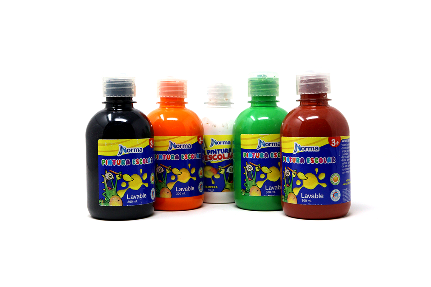PINTURA ESCOLAR NORMA 300ML V/COLORES
