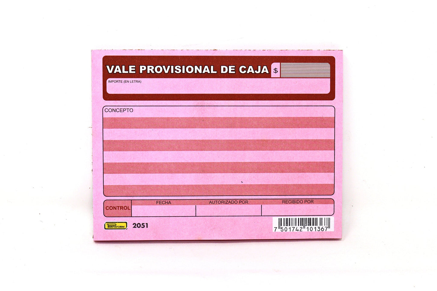 Block Vale De Caja 2051 Seguridad con 50H