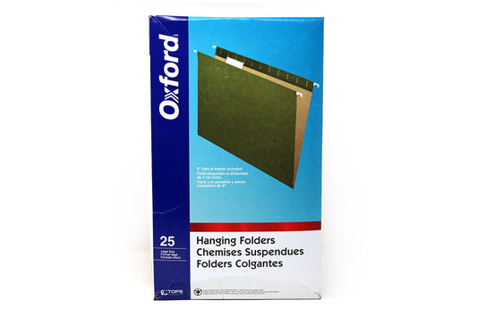 Legajo Colgante Oficio Oxford Verde T. con 25 91535X