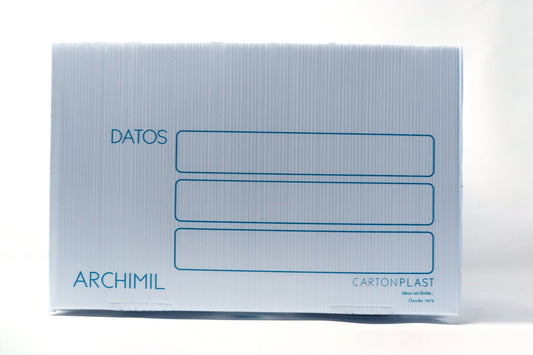 Caja Archivo Carta Plastico Blanca Carton Plast