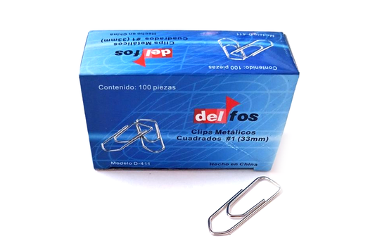 CLIP DELFOS REDONDO NO.1 C/100 D-401