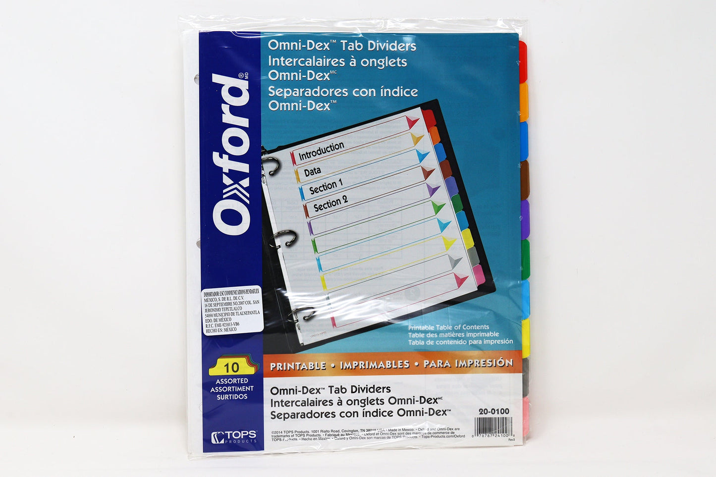 Separador Oxford Omnidex con 10