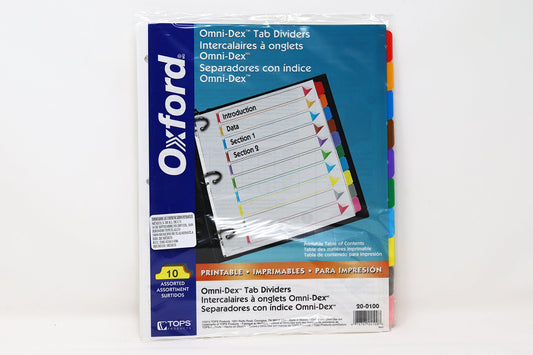 Separador Oxford Omnidex con 10