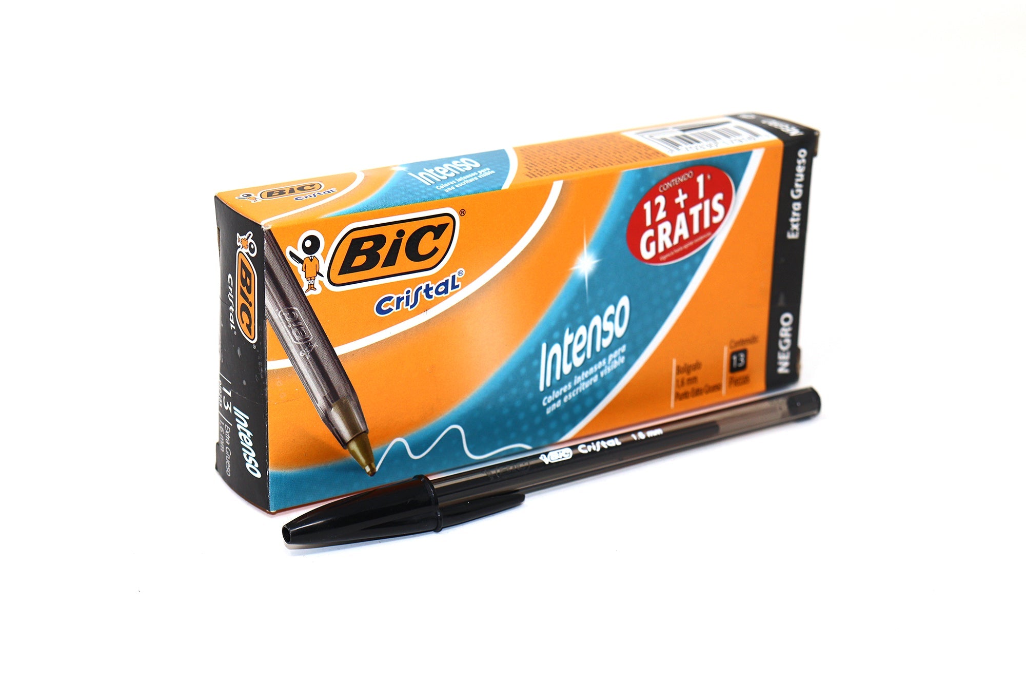 Boligrafo Bic Cristal Bold 1.6 Negro – Bachiller.mx