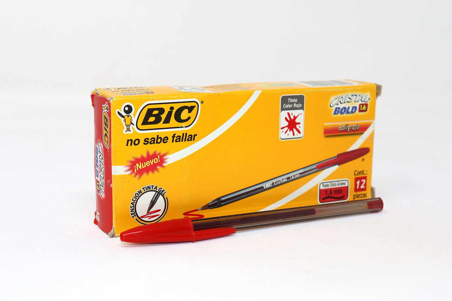 Boligrafo Bic Cristal Bold 1.6 Rojo