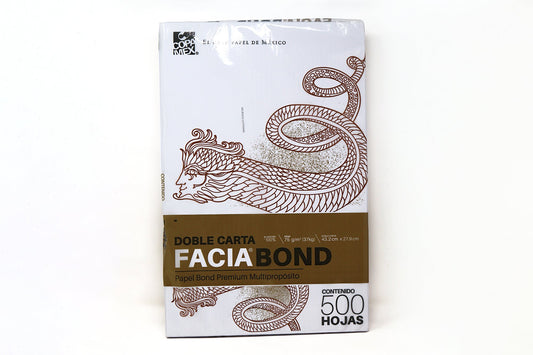 Hoja Facia Bond Doble Carta 37K con 500