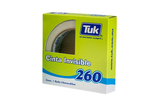 CINTA ADHESIVA TUCK INVISIBLE 12X33 260