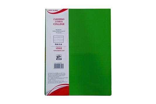 CUADERNO DIETRIX COLLEGE RAYA COSIDO 100H