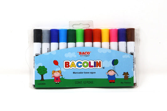 Marcador Bacolin Estuche con 12