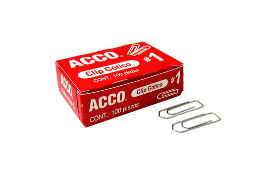 CLIP ACCO GOTICO NO.1 C/100