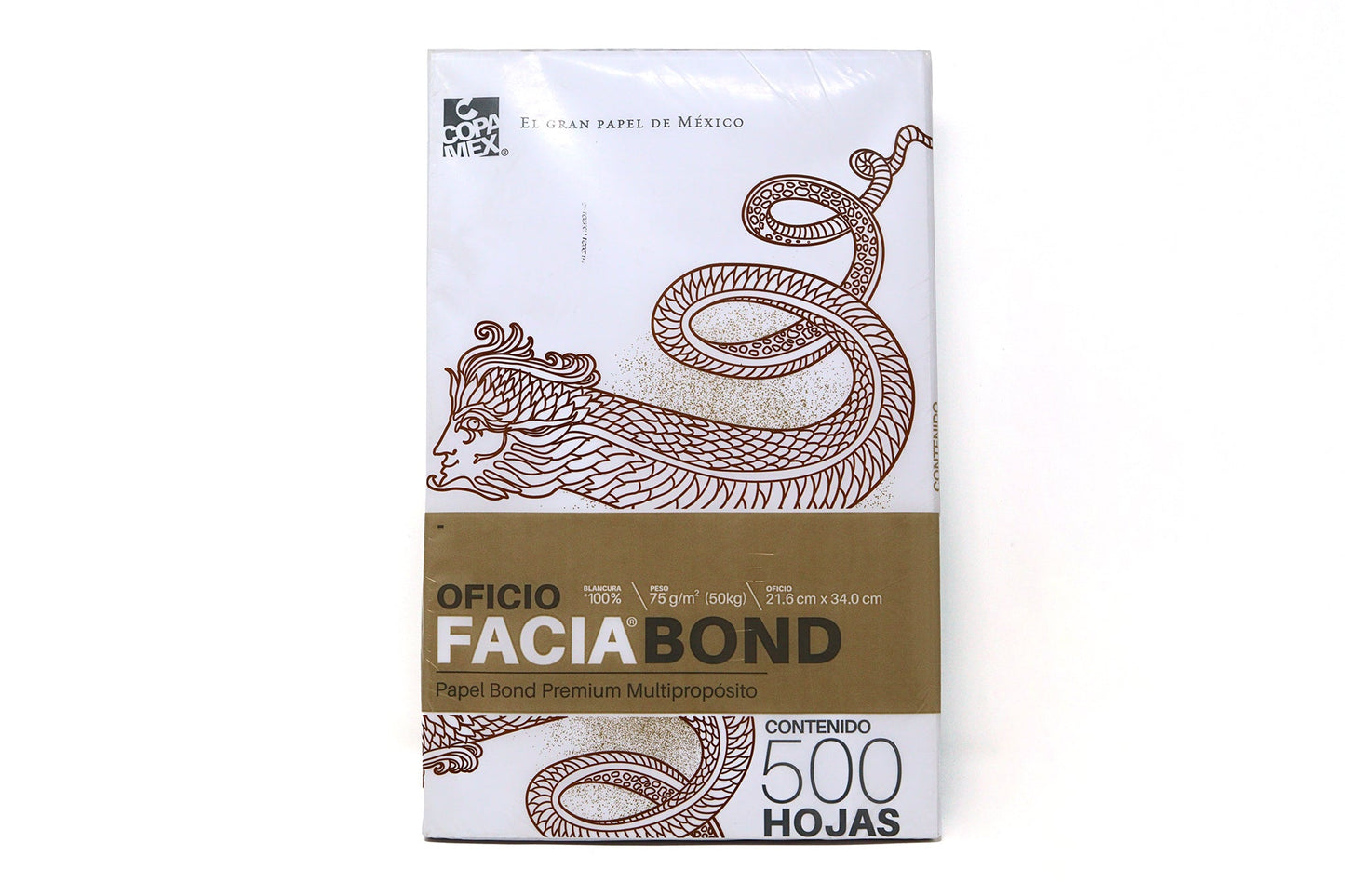 Hoja Facia Bond Oficio 50K Paq con 500