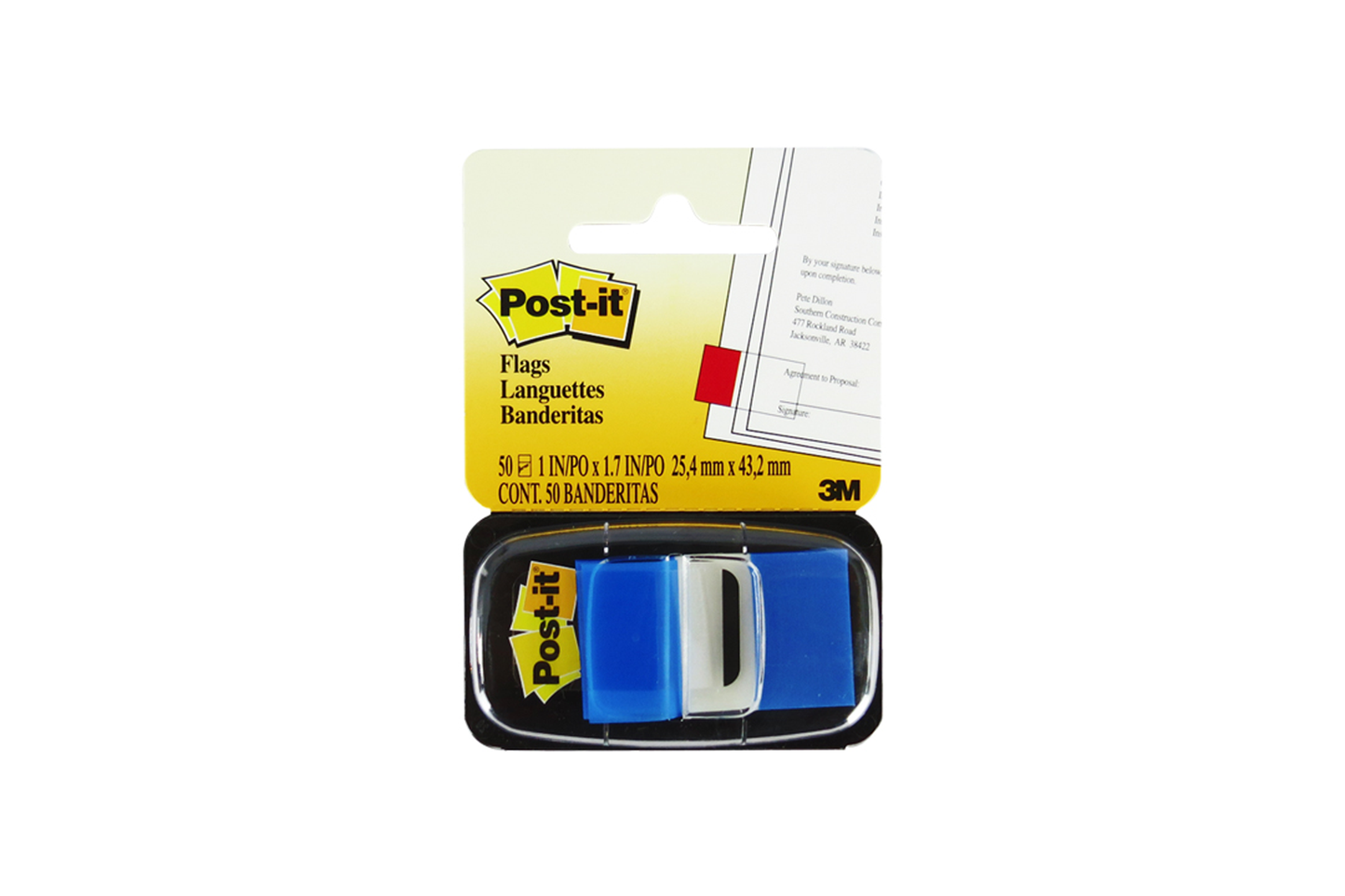 BANDERITA POST-IT 3M AZUL  680-2 C/50