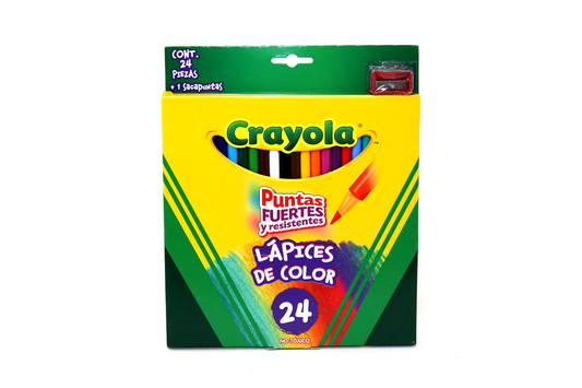 COLORES DE MADERA CRAYOLA C/24 LARGOS