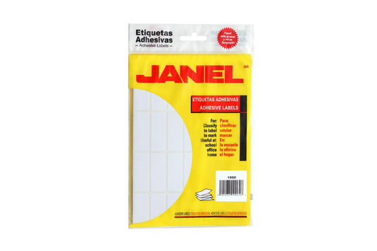 ETIQUETA JANEL NO. 15 19X50 BLANCA